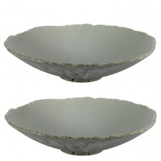 Set 2 farfurii adanci portelan CULINARO FUJI ASH 25xh6cm