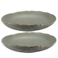 Set 2 farfurii adanci portelan CULINARO FUJI ASH  30xh6cm