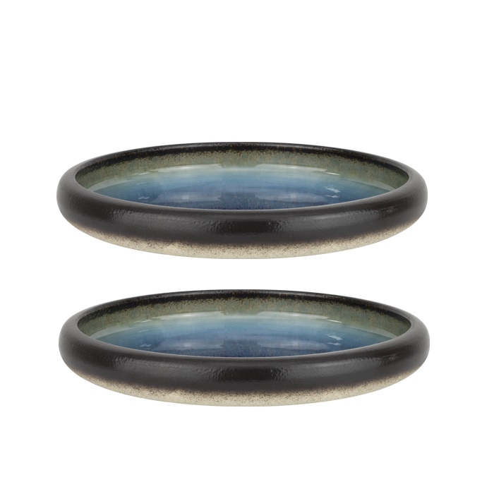 Set 2 farfurii adanci portelan Culinaro Gio Azure 28xh4,5cm