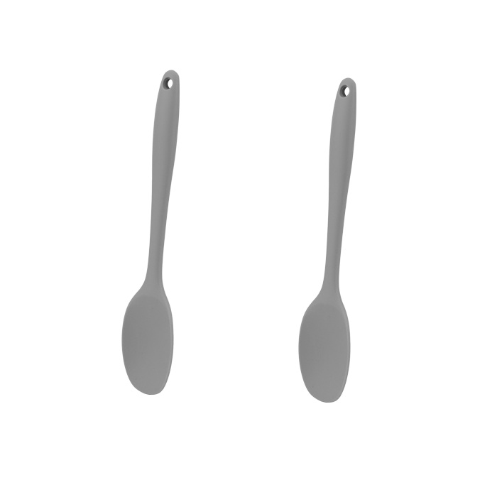 Set 2 linguri din silicon pentru servire 4,2x20cm,gri