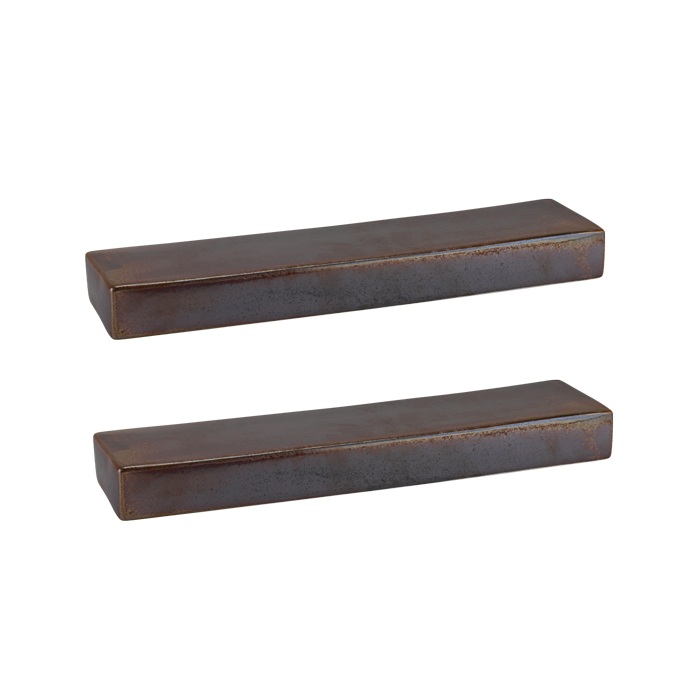Set 2 platforme de prezentere dreptunghiulare Culinaro Nyx 41x10xh4cm
