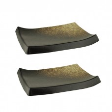 Set 2 platouri ceramice dreptunghiulare  Culinaro Ember 28,2x21,2xh2,5cm