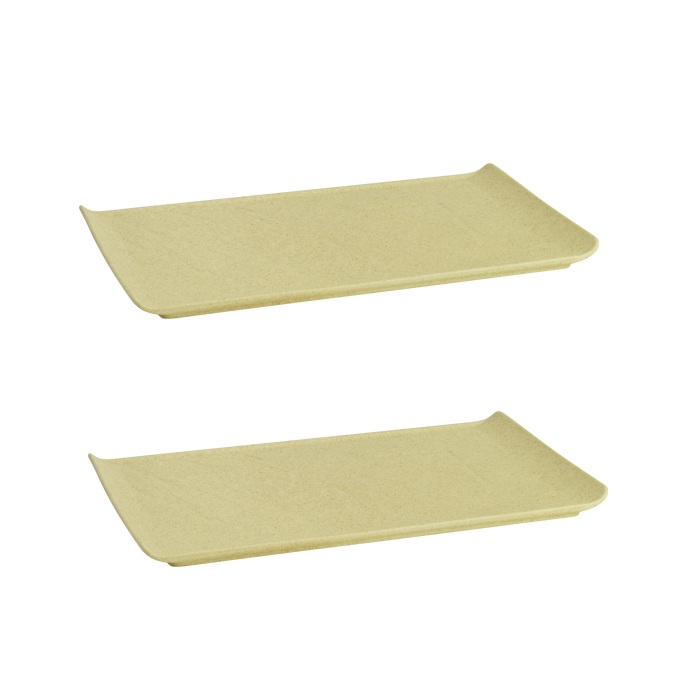 Set 2 platouri dreptunghiulare,portelan Culinaro Cove 33,5x20,5cm