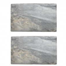 Set 2 platouri melamina dreptunghiular Culinaro Marble 26,5x16,2xh1cm