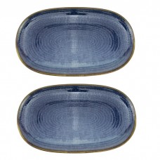 Set 2 platouri ovale portelan Culinaro  Laguna 25x15cm