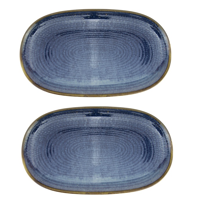 Set 2 platouri ovale portelan Culinaro  Laguna 35x21cm