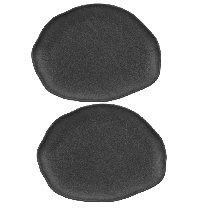 Set 2 platouri ovale portelan Culinaro Willow Black 33cm