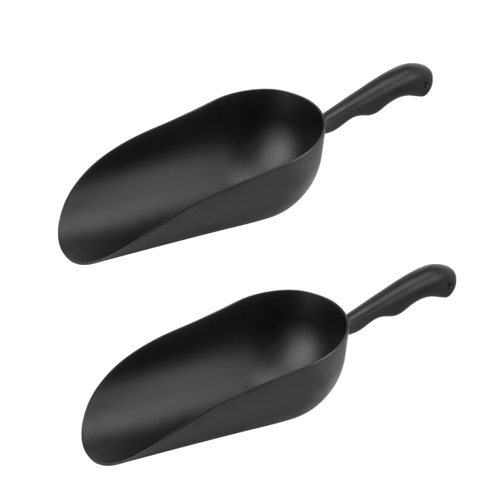 Set 2 scafe inox Raki  21x7cm culoare neagra