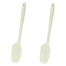Set 2 spatule din silicon alba