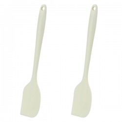 Set 2 spatule din silicon bucatarie,alba...