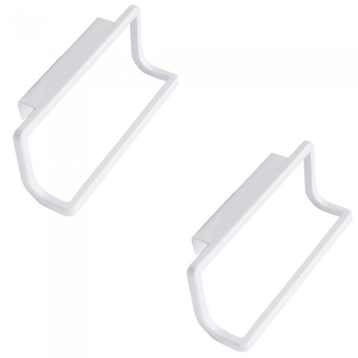 Set 2 suporturi  pentru prosoape 6x22x9cm,alb