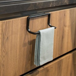 Set 2 suporturi pentru prosoape 6x22x9cm,negru...