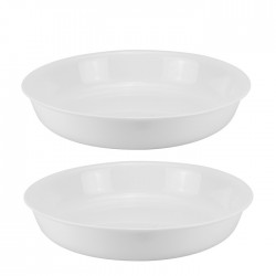 Set 2 tavi cuptor rotunde din sticla opal MARINEX OPALINE 3000ml 30,2xh5,9cm...