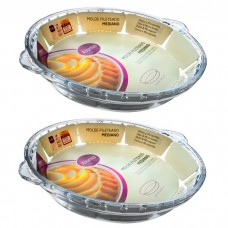 Set 2 tavi de copt sticla termorezistenta COK 25,5x22,5xh4,3cm,1200ml