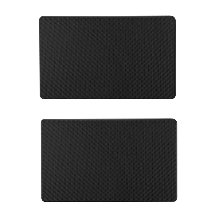 Set 2 tocatoare alimente pentru bar din polietilena HDPE Raki 24,5x15x1cm,negru
