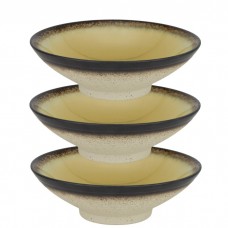 Set 3 boluri din portelan Culinaro Gio Amber 22cm