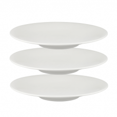 Set 3 farfurii adanca Culinaro White Moss din portelan 28cm