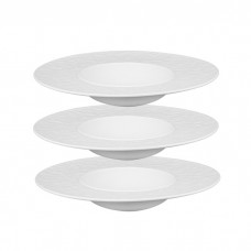 Set 3 farfurii din portelan pentru paste Culinaro North 28xh5cm