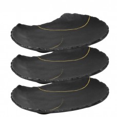Set 3 farfurii portelan Culinaro Wabi Sabi 29x20xh4cm