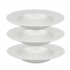 Set 3 farfurii portelan Culinaro White Moss pentru paste 28cm
