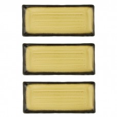 Set 3 platouri din portelan Culinaro Gio Amber 29x12xh3,3cm