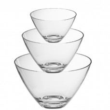 Set 3 salatiere VIDIVI RIALTO sticla temperata 04lt, 2,3lt,  3,5lt