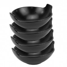 Set 4 boluri ceramica STREET FOOD BLACK, D19,8xh6,1cm