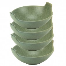 Set 4 boluri ceramica STREET FOOD OLIVE, D19,8xh6,1cm