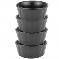 Set 4 boluri ceramice STREET FOOD BLACK 15,3xh6,3cm