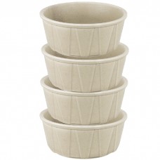 Set 4 boluri ceramice STREET FOOD CREAM 15,3xh6,3cm