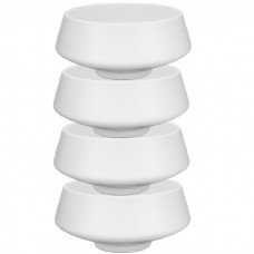 Set 4 boluri conice Culinaro Atlas White 13cm