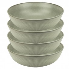 Set 4 boluri portelan salata Culinaro Moss 20xh6,5cm, 1100ml