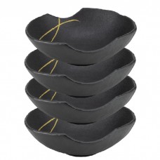 Set 4 boluri portelan salata Culinaro Wabi Sabi 22x20xh6,8cm