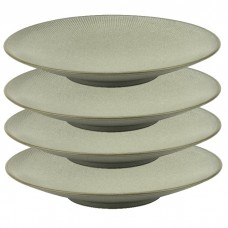 Set 4 farfurii adanca Culinaro Moss din portelan 23cm