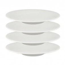 Set 4 farfurii adanci din portelan Culinaro White Moss 23cm