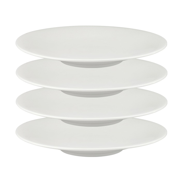 Set 4 farfurii adanci din portelan Culinaro White Moss 23cm