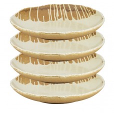 Set 4 farfurii adanci portelan CULINARO FUJI 21xh5cm