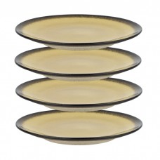 Set 4 farfurii din portelan Culinaro Gio Amber 25cm