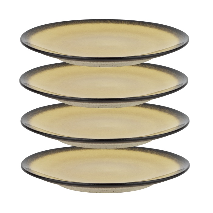 Set 4 farfurii din portelan Culinaro Gio Amber 25cm