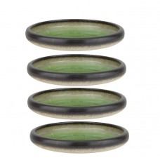 Set 4 farfurii gourmet din portelan Culinaro Gio Emerald 20cm