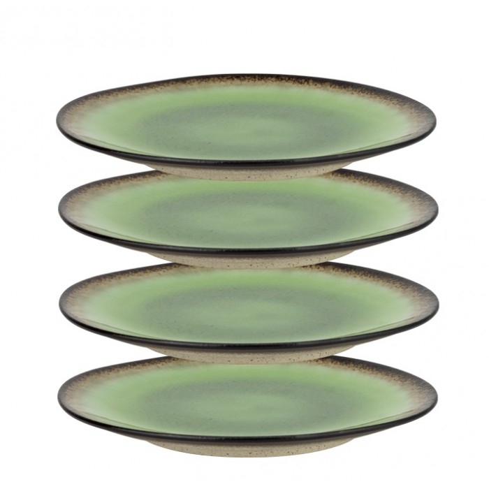 Set 4 farfurii portelan Culinaro Gio Emerald 20cm
