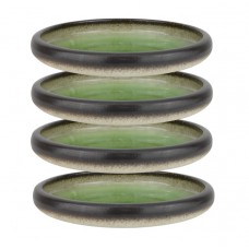 Set 4 farfurii portelan  supa Culinaro Gio Emerald 24xh4,5cm