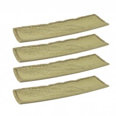 Set 4 platouri din ceramica dreptunghiular Culinaro Akira 37x12cm