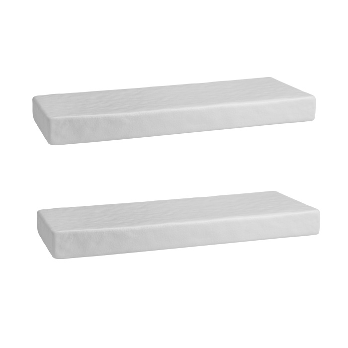 Set 4 platouri dreptunghiulare Culinaro North din portelan 30x11cm