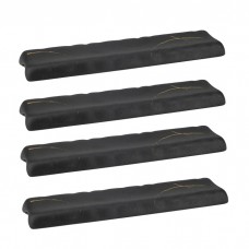 Set 4 platouri dreptunghiulare Culinaro Wabi Sabi din portelan 37x10xh2cm 