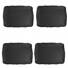 Set 4 platouri dreptunghiulare din portelan Culinaro Willow Black 24x17cm