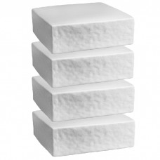 Set 4 platouri patrate Culinaro North din portelan 16x16xh5,4cm