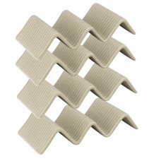 Set 4 suporturi taco cu 2-3 compartimente STREET FOOD CREAM, ceramica, 23,2x10,4xh4,3cm