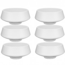 Set 6 boluri conice Culinaro Atlas White 9cm
