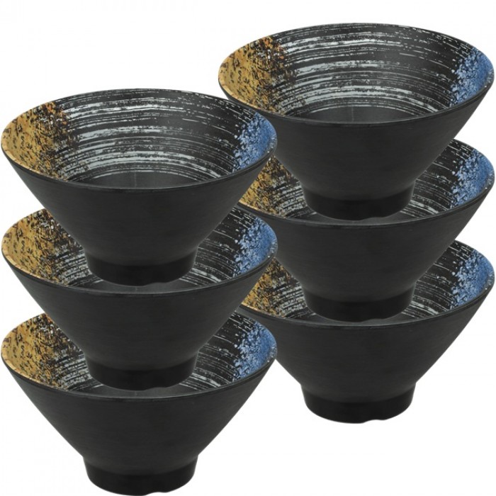 Set 6 boluri din melamina pentru ramen Raki Okimi 17,8xh9cm